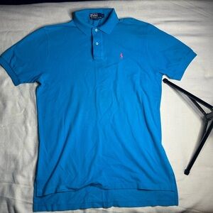 Polo by Ralph Lauren Men's Bright Blue Polo Shirt